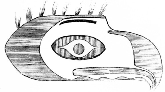 Bird Mask Used in the Black Tamahnous Ceremonies by the Clallams.